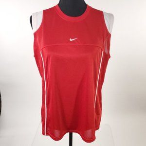 Vintage Nike Fit Dry Red Running Vest Large